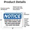 Signmission Remember To Put On Lab Coat Shoe Covers, 7 in W x Rectangle, Vinyl Decal OS-2PACK-NS-D-57-L-18028 - alternate 3